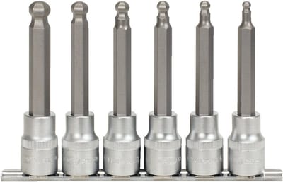 Lange Binnenzeskant Bit-Dopsleutelset 1/2" - 6 Delig Inbussleutel Set