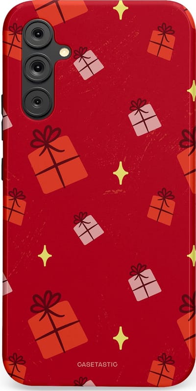 Casetastic hoesje geschikt voor Samsung Galaxy A34 (2023) 5G - Dubbellaagse bescherming - Rode Sinterkerst Cadeaus - Fashion Case - Rood