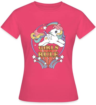 My Little Pony Retro Girls Rule Statement T-Shirt Dames