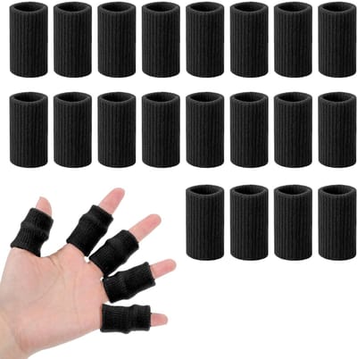 Dailygoods- Vingerbeschermers 20 Stuks - Elastische Vingerbandage - Nylon - Pijnverlichting - Antislip Pasvorm - Optimale Bescherming