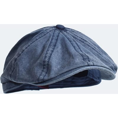 Casquette Gavroche en Coton Lavé Chapeau Octogonal Peaky Casquette Décontractée Vintage Bérets Solides Visière Chapeau Plat Gatsby Ivy gray