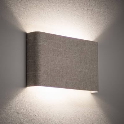 Nowodvorski Lighting Wandlamp Santana B, crème, textiel, breedte 25 cm, G9