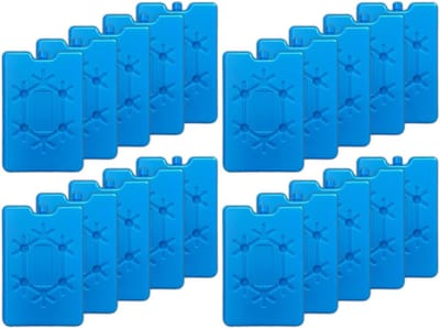 Platte koelelementen - Koelpacks - Koelbox vullen - Ultra plat ontwerp - 20 stuks - Blauw