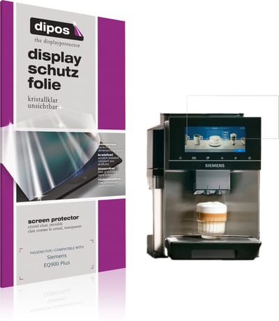 dipos – 2x Beschermfolie geschikt voor Siemens EQ900 Plus | Krasbestendige & heldere Screenprotector Ultra-Thin