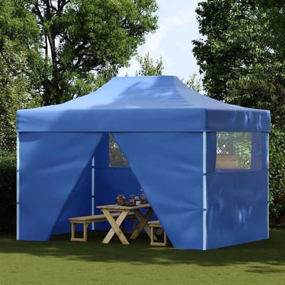 Vouwtent Pop-up - Opvouwbare Partytent - Outdoor Evenementen - Waterdicht UV-bestendig - 3 x 45 m - Blauw