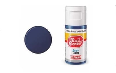 AMMO by Mig Jimenez Hobbyverf - MIG R0020 Rail Center - Dark Blue - 15ml Verf flesje - 15 ml
