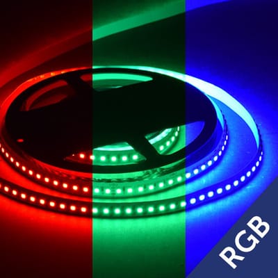 LED Strip 5050 120 leds/mtr IP20 RGB 14.4W 24V PCB 10mm
