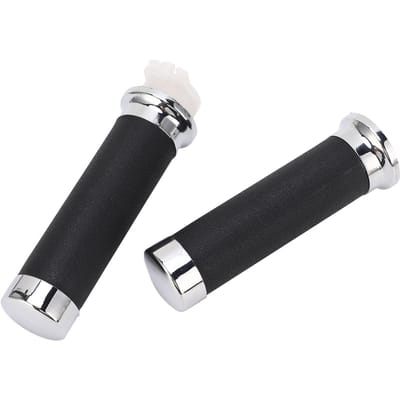 1 Paar Motorfiets Handvat Grip Ergonomisch Antislip Gashandvat Vervanging Voor Shadow 400 black