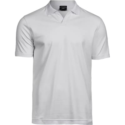 Tee Jays - Luxury Stretch V-Neck Polo - White - S