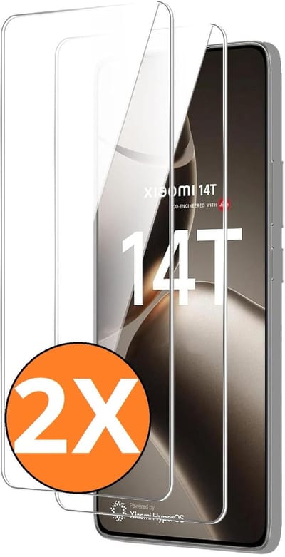 Screenprotector Geschikt voor Xiaomi Mi 14T / Xiaomi 14T Pro screenprotector Beschermglas Xiaomi 14T / Xiaomi 14T Pro – gehard glas tempered glass – 2 Stuks