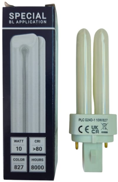 SPL G24d-1 PL-C 2P Spaarlamp | 10W 827 2700K | 2-Pins