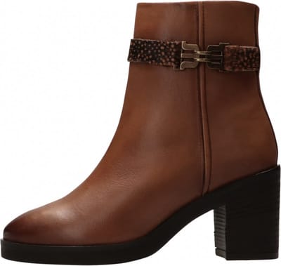 Maruti - Vivien Enkellaarsjes op hak Cognac - Cognac / Pixel Black - 37