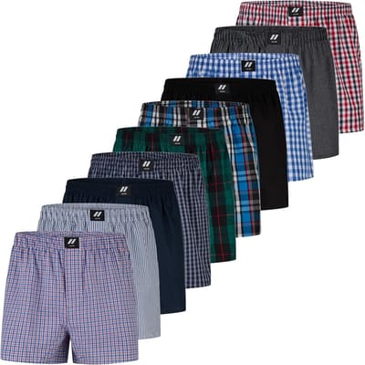 10-Pack Heren Boxershorts Klassiek Comfortabel Ondergoed Set