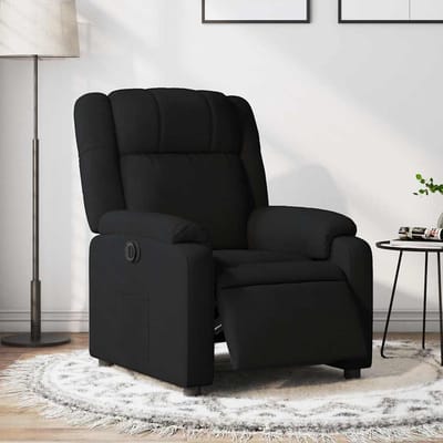 vidaXL - Fauteuil - verstelbaar - elektrisch - stof - zwart