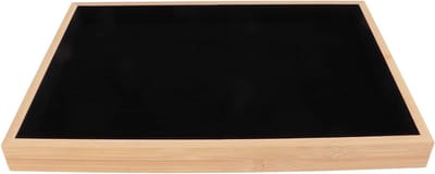 Elegante Houten Sieraden Organizer van Flanel - Krasbestendig en Multifunctioneel voor Oorbellen, Kettingen en Armbanden - Perfect voor Beurzen en Thuisgebruik
