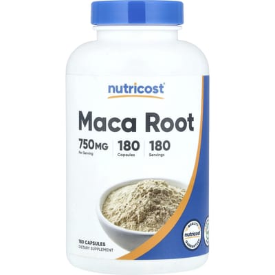 Maca Wortel, 750Mg, 180 Capsules