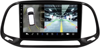 Autoradio bluetooth met camera - Carplay - Voor Fiat Doblo (2015-2019) - Geschikt voor Apple en Android - Stereo - Navigatie - Navigatiesysteem auto