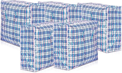 Waszakken Opvouwbaar - Opbergzakken Herbruikbaar - Huishoudelijke Opslag - Met Sterke Handgrepen - 10 Stuks 50x50cm - Assorti
