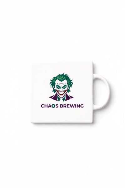 Grappige Chaos Brewing Keramische Tegel – Griezelige Clown Schurk Design Decoratieve Cadeau Tegel voor Dark Humor Liefhebbers