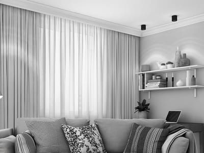 Maroyathome LEMONI - Gordijn - Verduisterend - met Plooiband - kant en klaar - 150 x 250 cm - 150 cm breedte en 250 cm lengte - Licht Grijs - 1 Stuk