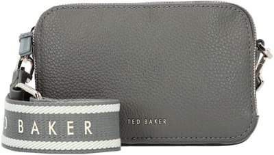 Ted Baker Leren schoudertas Stunna Mini Webbing Crossbody Bag Mid - Grey grijs