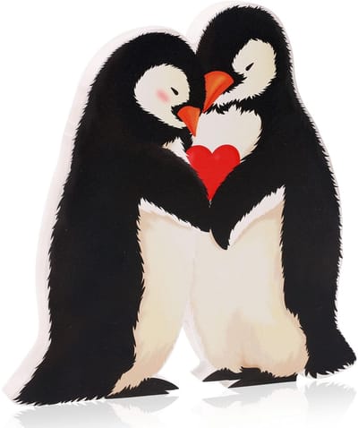 Dailygoods - Houten Pinguïn Decoratie voor Cadeaus en Feesten