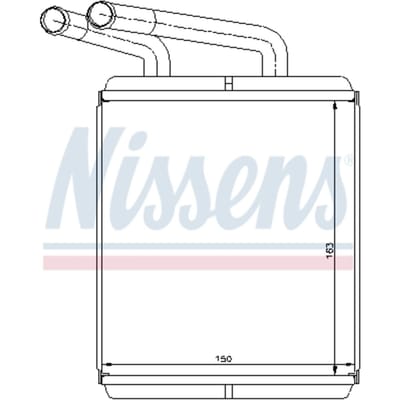 Warmtewisselaar, interieur verwarming NISSENS 77617