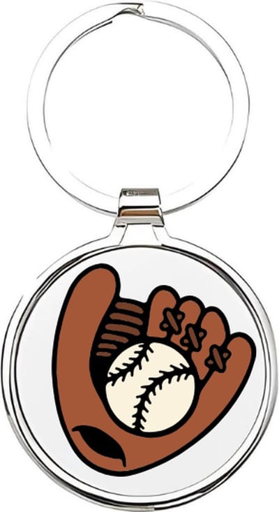 Akyol - Basebal Sleutelhanger - honkbal - Honkballers - Cadeau - Sport sleutelhanger - sport - Honkbal - Baseball - sleutelhanger voor honkballers - slagbal - sleutelhanger voor jongens - sleutelhanger van een honkbal - 4 x 7,5 CM
