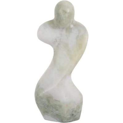 Present Time Ornament Female Abstract - Groen - 10x5x23cm - Scandinavisch - Marmer