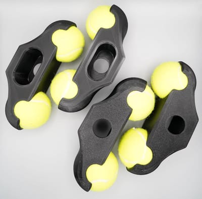 Rocker Plate Voeten - Fiets trainer - Soepeler Fietsen - Milieuvriendelijke PETG - 4 stuks - Geel