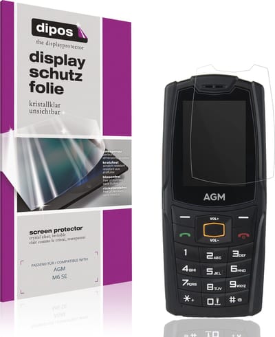 dipos – 4x Beschermfolie geschikt voor AGM M6 SE | Krasbestendige & heldere Screenprotector Ultra-Thin