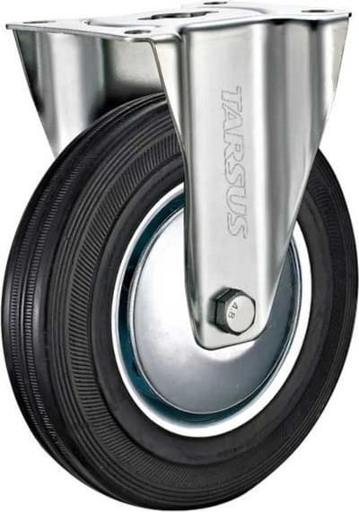 Tarsus Bokwiel - 160 mm - Stalen Velg - Massieve Rubberband - 130 kg Draagvermogen