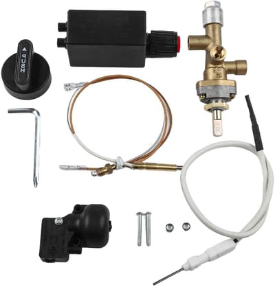Reserveonderdelen Gaskachel - Reparatieset Verwarmer - Terrasverwarming Onderhoud - Veiligheidsventiel Inclusief - 7 Delig - Zoals Afgebeeld