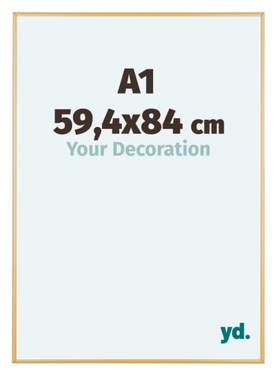 Your Decoration - Puzzellijst 59,4x84 cm - Goud Vintage - Puzzellijst 1500-2000 stukjes - Aluminium Fotolijst - Kent