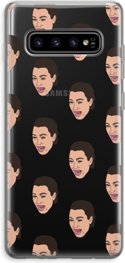 Case Company® - Hoesje geschikt voor Samsung Galaxy S10 Plus hoesje - Ugly Cry Call - Soft Cover Telefoonhoesje - Bescherming aan alle Kanten en Schermrand