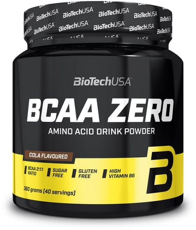 BioTechUSA BCAA Zero | Essentieel aminozuur poeder | 6g BCAA met instant L-leucine | Veganistisch | Suikervrij, Lactosevrij, Glutenvrij, 360 g, Cola