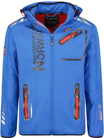 Geographical Norway Softshell Jas Heren Blue Royaute - S