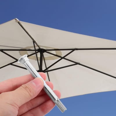 Robuuste Parasol met Handvat en Schacht, Eenvoudige Vervanging voor Tuinparasol, Ideaal voor Buitengebruik