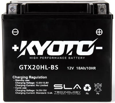 SLA Kyoto-accu voor Harley Davidson-motorfiets 1584 FLSTF Fat Boy Special 2010 tot 2015 YTX20HL-BS SLA / 12 V 18 Ah nieuw