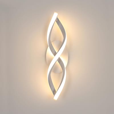 LED-wandlamp voor binnen, moderne design wandlamp 16W 1800LM, wandverlichting voor slaapkamer, woonkamer, gang, trap, 3000K warmwit licht