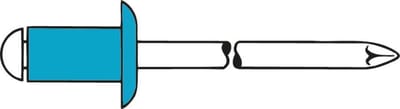 Gesipa 1433646 Standaard blindklinknagel - Platbolkop - Open - A2 IN/IN - 5 x 20mm (250st)
