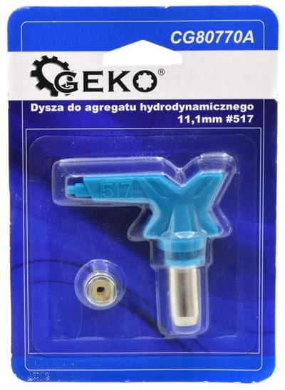 GEKO Airless spuitmond - omkeerbaar - 11,1 mm schacht - brede waaier - hoge druk