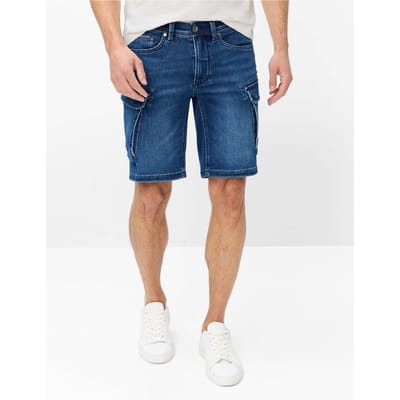 Brax Heren   Style CHRIS FADED MEMORY USED, denim donkerblauw, maat 34
