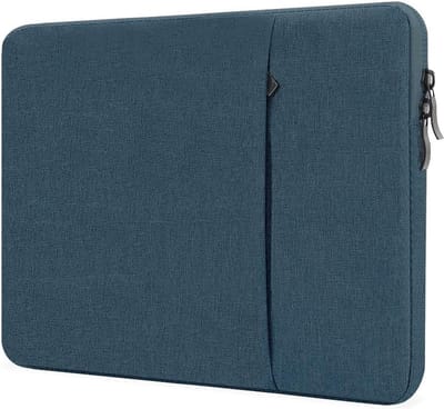 Hoes Geschikt voor Macbook Air M3 hoes Sleeve Spatwater proof Navy - Macbook Air 13.6 inch Hoes 2024 2022 met handvat & ruimte voor accessoires