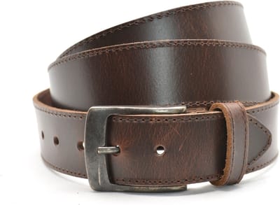Timbelt nerflederen XXL riem - 100% nerfleer - bruine XXL riem - riemmaat 145 - totale lengte 160cm