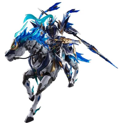 Motor Nuclear Zhao Yun Assemblage Figuur Kit Actiefiguur Met Yulan Witte Draak Paard Legering Skelet Desktop Ornament Jongens Cadeau blue