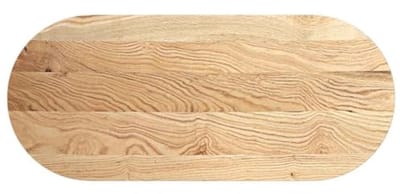 Ovaal Tafelblad 140x60cm Massief Eikenhout