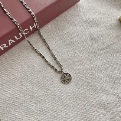 925 Sterling Zilveren Ketting Vintage Verweerde Ketting Gratis Uil Hanger Koreaanse Vrouwen Feest Sieraden ketting vrouwen gray