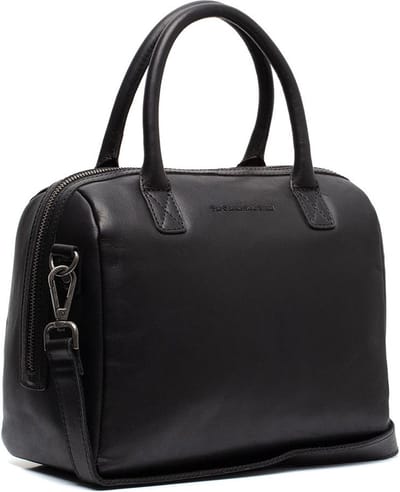 Chesterfield Langton Waxed Pull Up Handtas / Schoudertas - Zwart