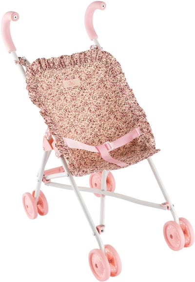ASI DREAMS Poppen Accessoires - Poppen Buggy Klein Met Tas - Martina Collectie
